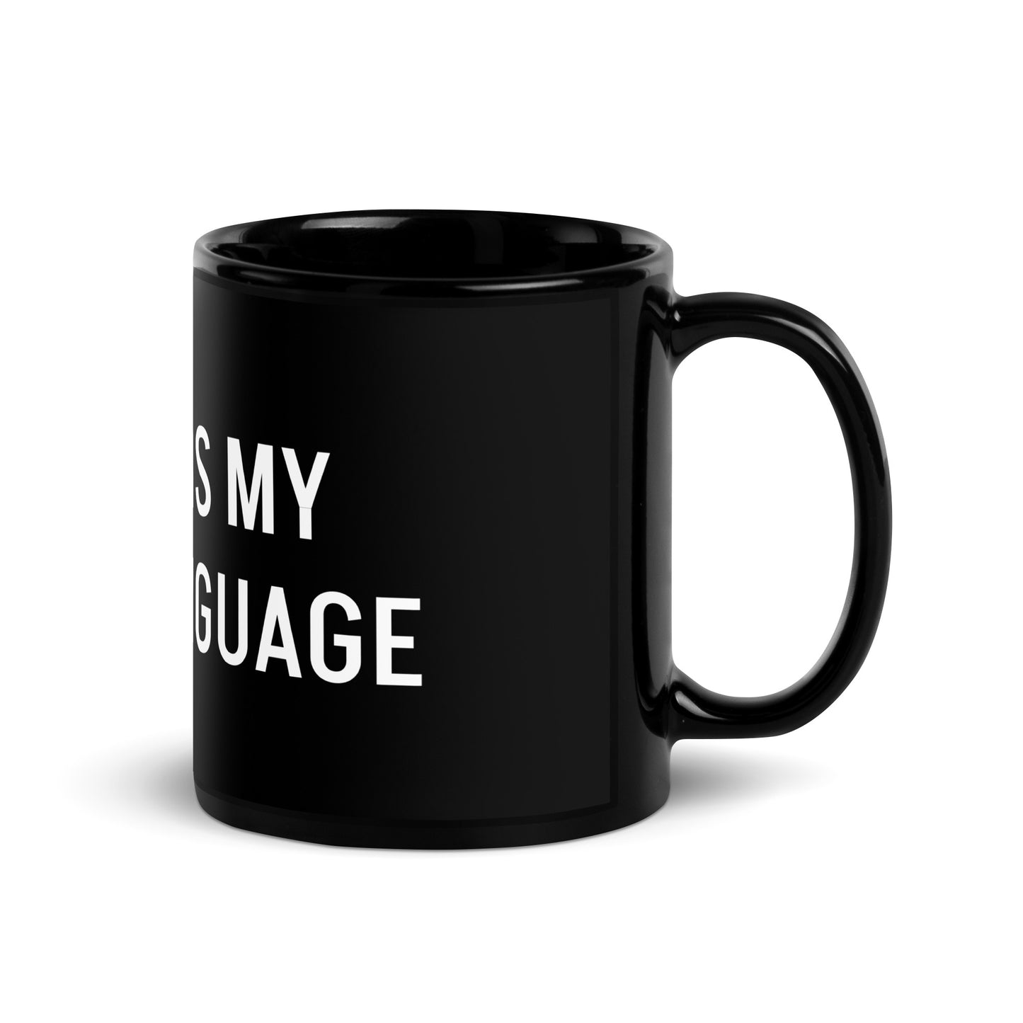 MUSIC IS MY LOVE LANGUAGE BLACK MUG