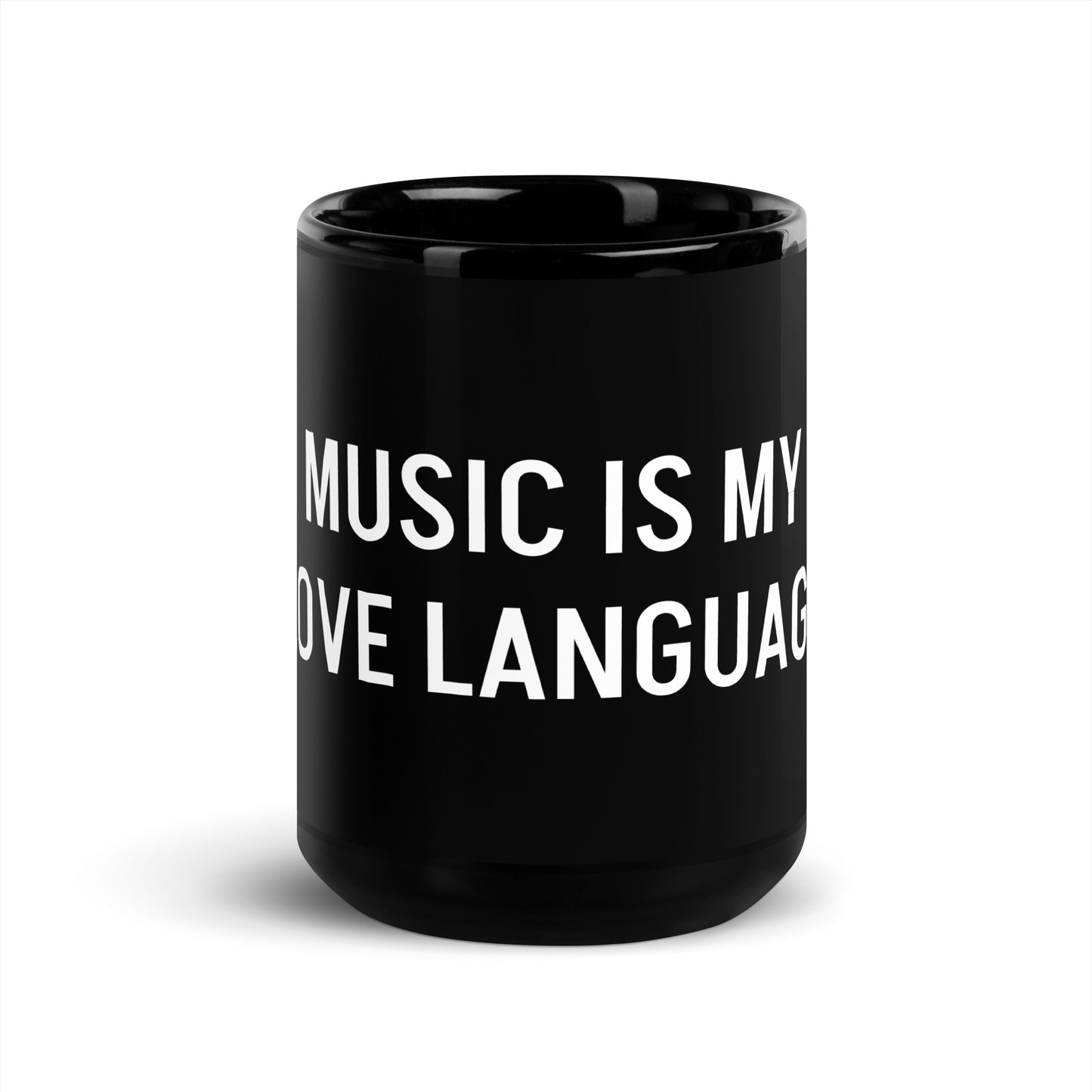 MUSIC IS MY LOVE LANGUAGE BLACK MUG