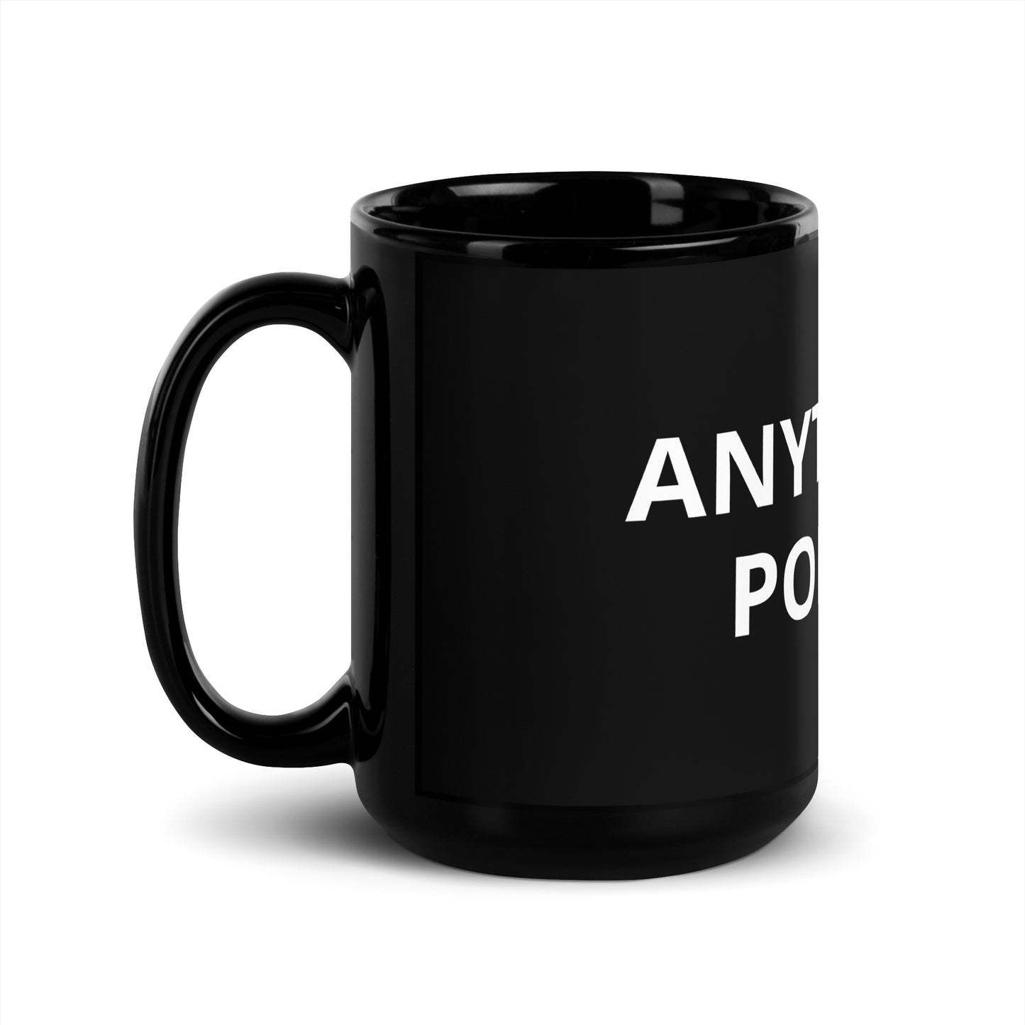 ANYTHING IS POPSICLE BLACK MUG