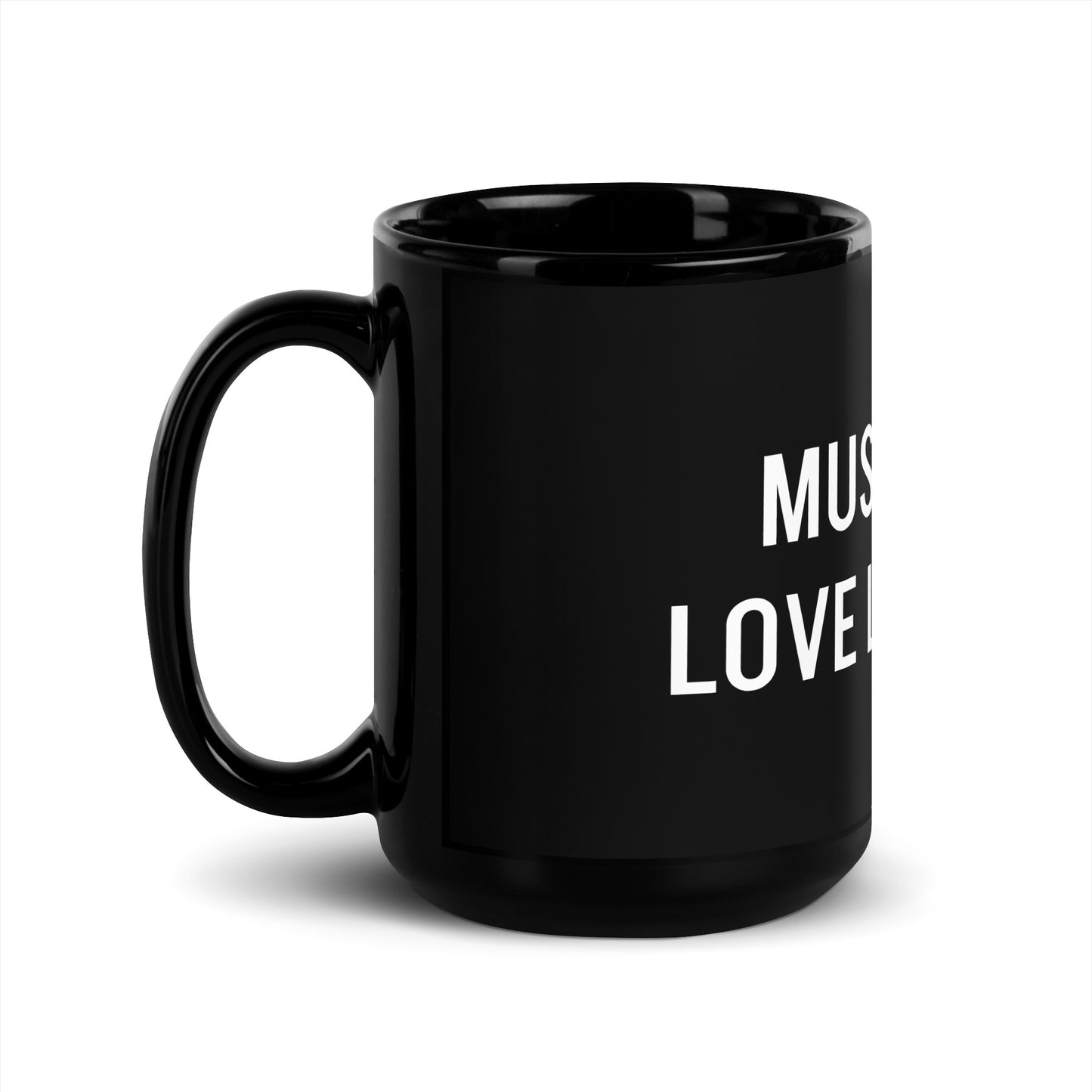 MUSIC IS MY LOVE LANGUAGE BLACK MUG