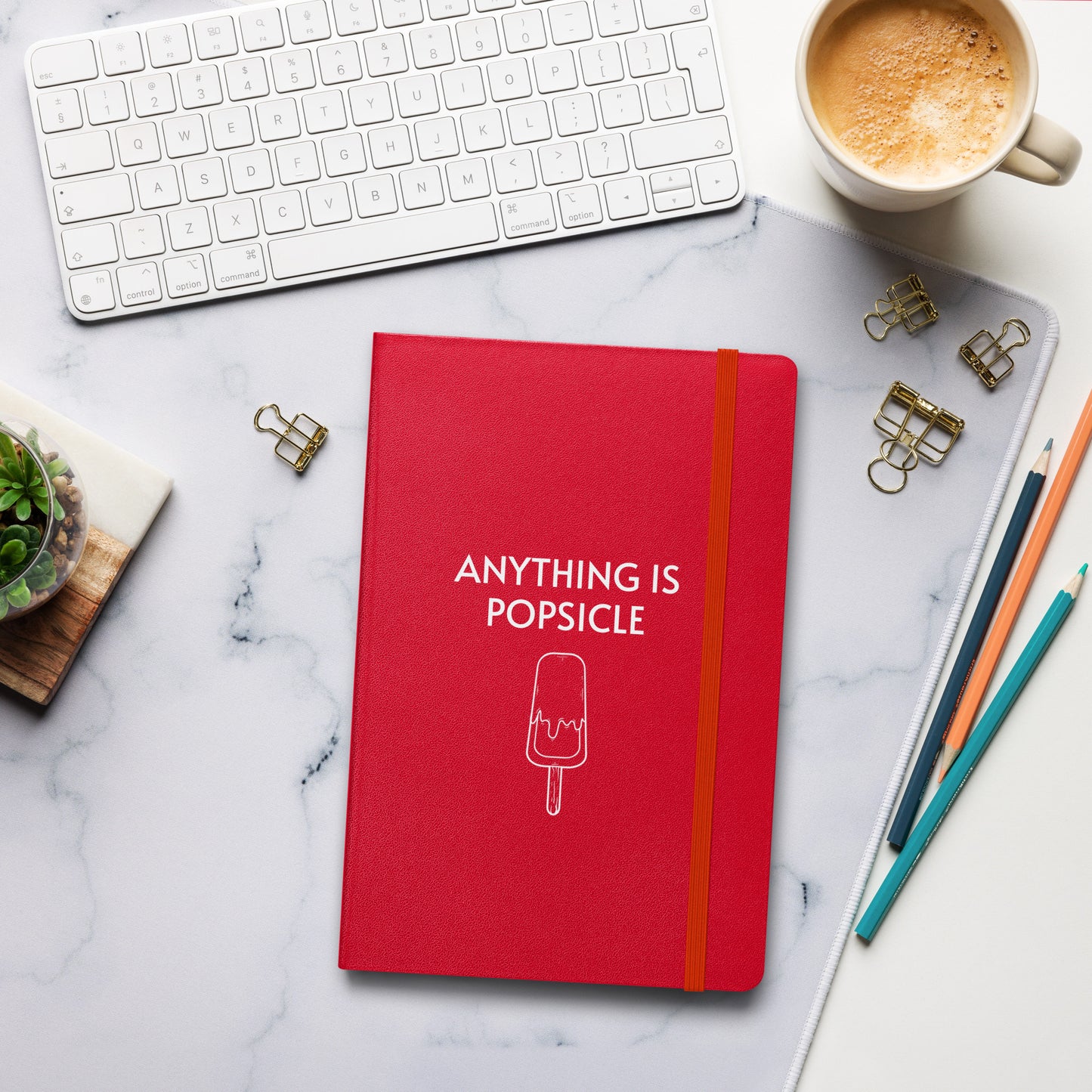 ANYTHING IS POPSICLE HARDCOVER NOTEBOOK