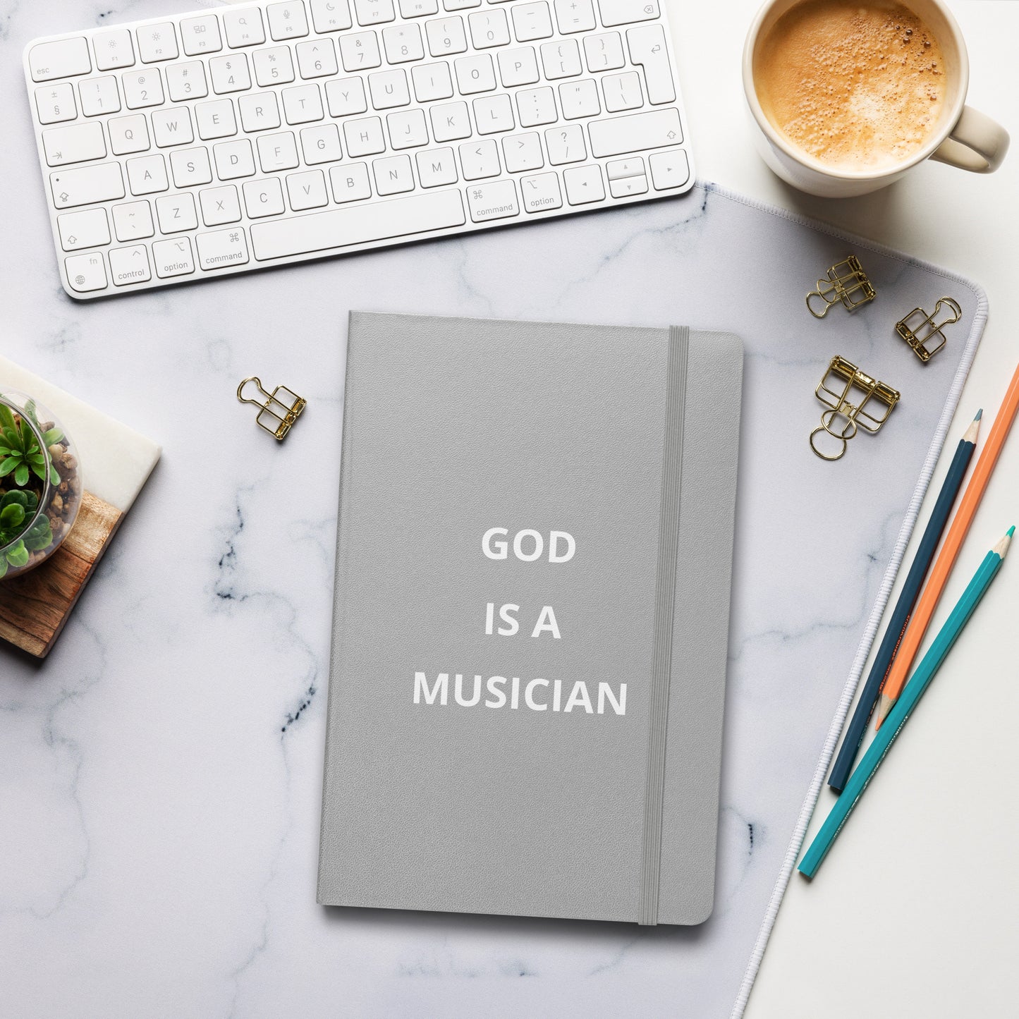 GOD IS A MUSICIAN HARDCOVER NOTEBOOK