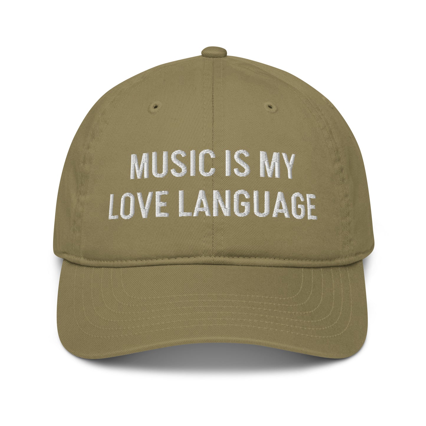 MUSIC IS MY LOVE LANGUAGE ORGANIC HAT