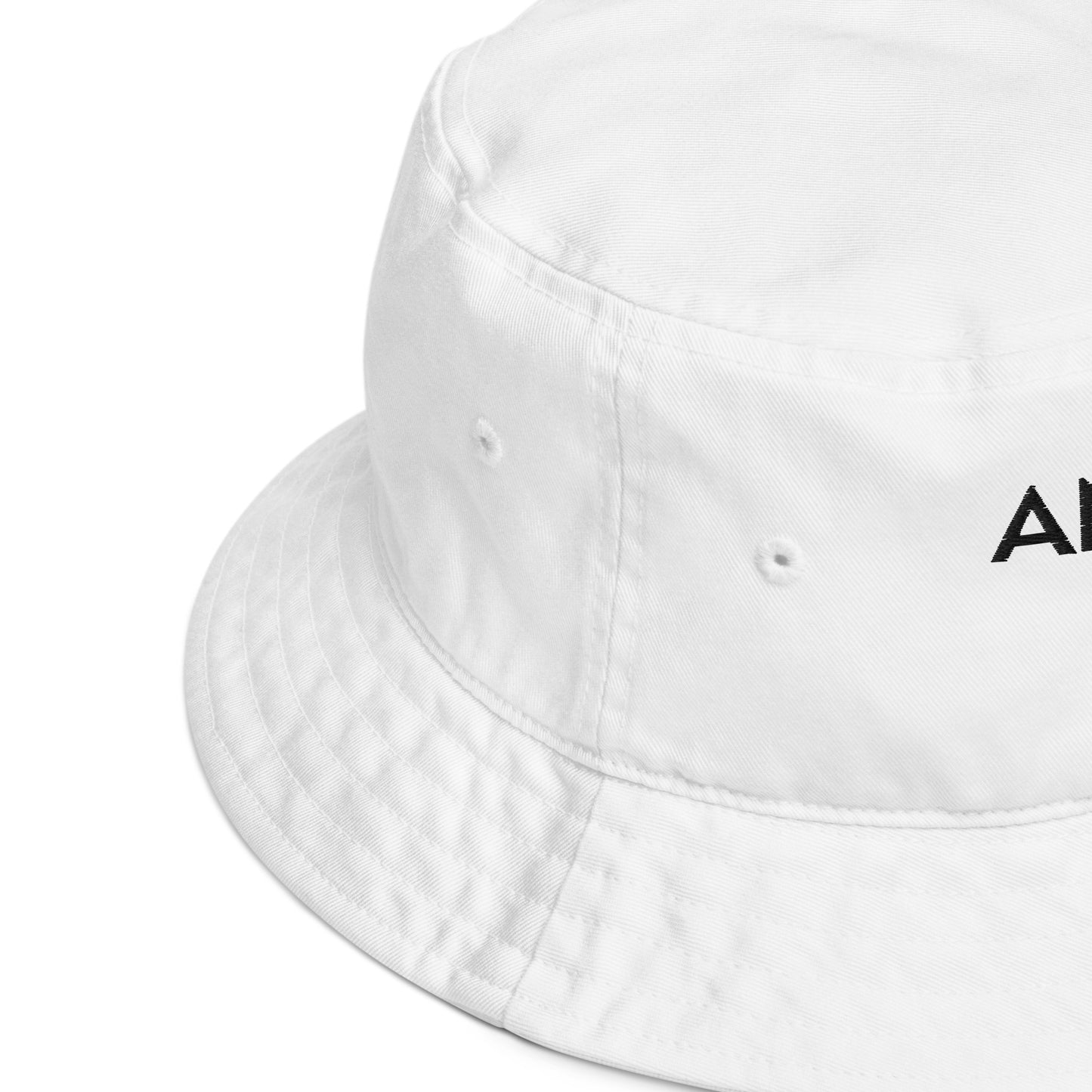 ANYTHING IS POPSICLE WHITE ORGANIC BUCKET HAT