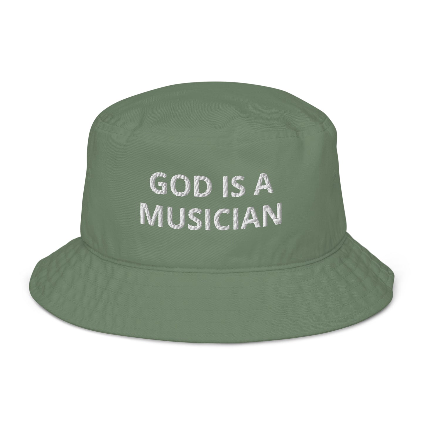 GOD IS A MUSICIAN ORGANIC BUCKET HAT