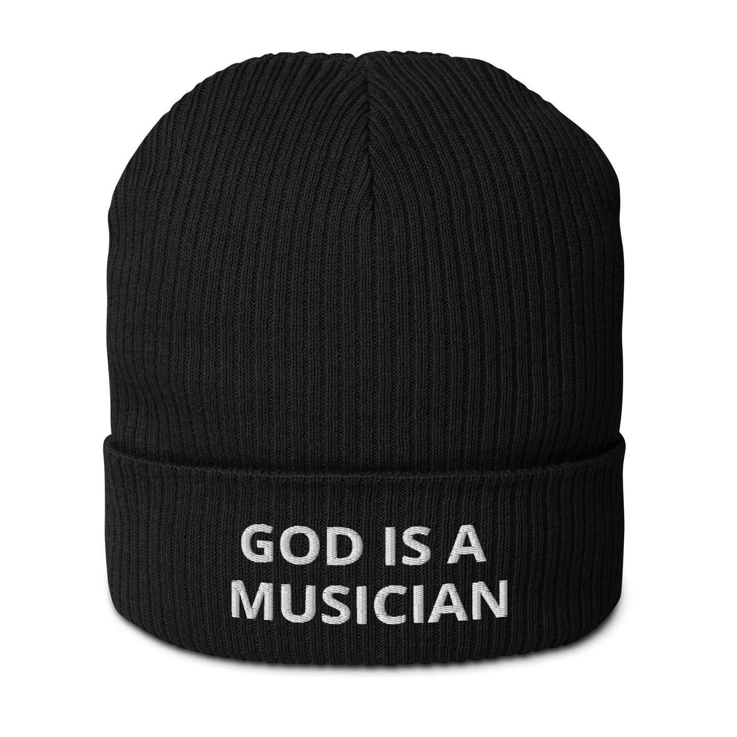 GOD IS A MUSICIAN ORGANIC BEANIE