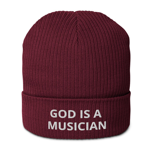 GOD IS A MUSICIAN ORGANIC BEANIE