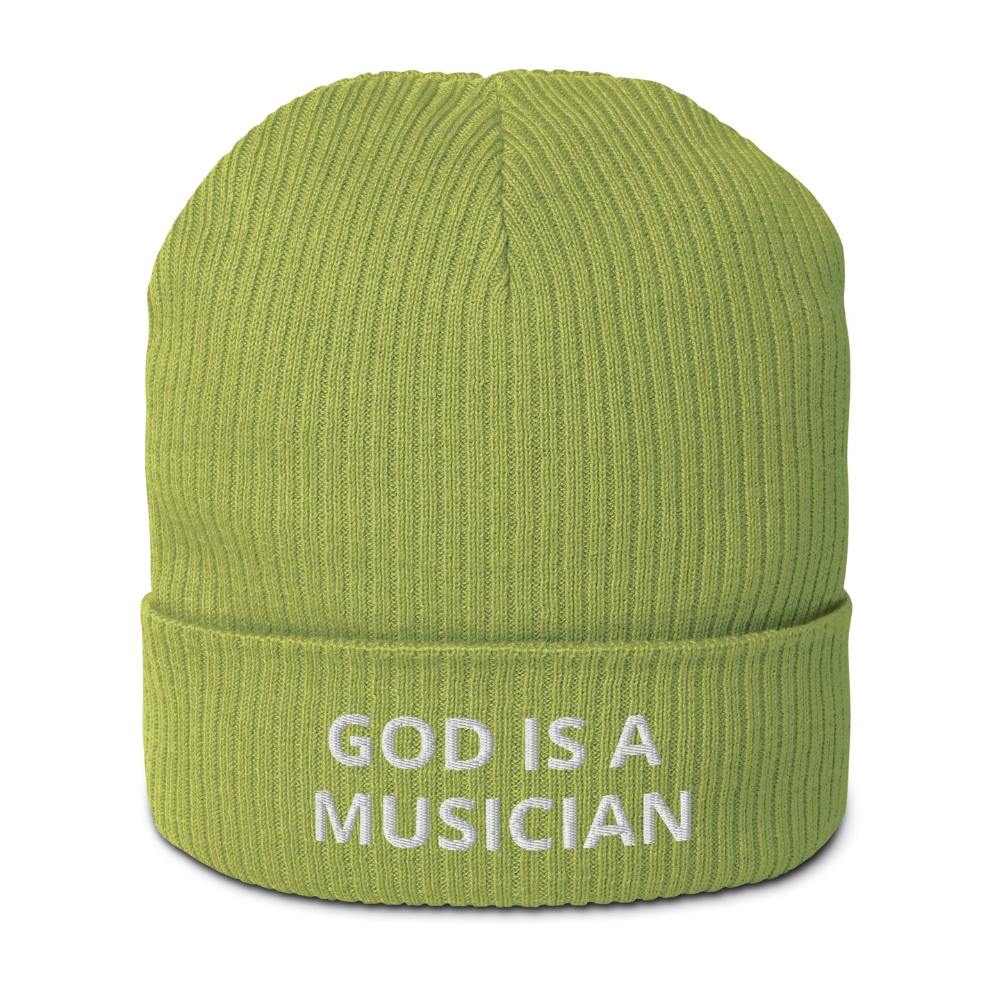 GOD IS A MUSICIAN ORGANIC BEANIE