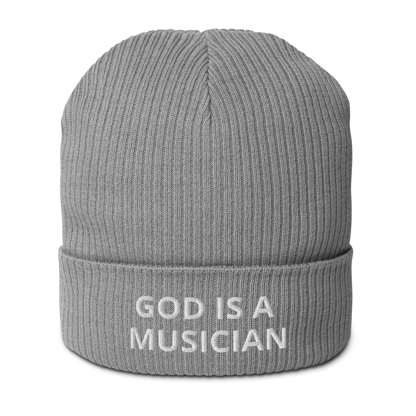 GOD IS A MUSICIAN ORGANIC BEANIE