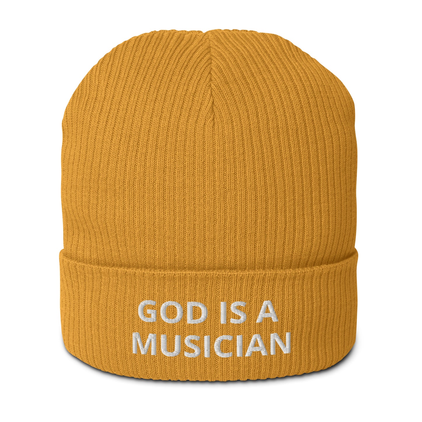 GOD IS A MUSICIAN ORGANIC BEANIE