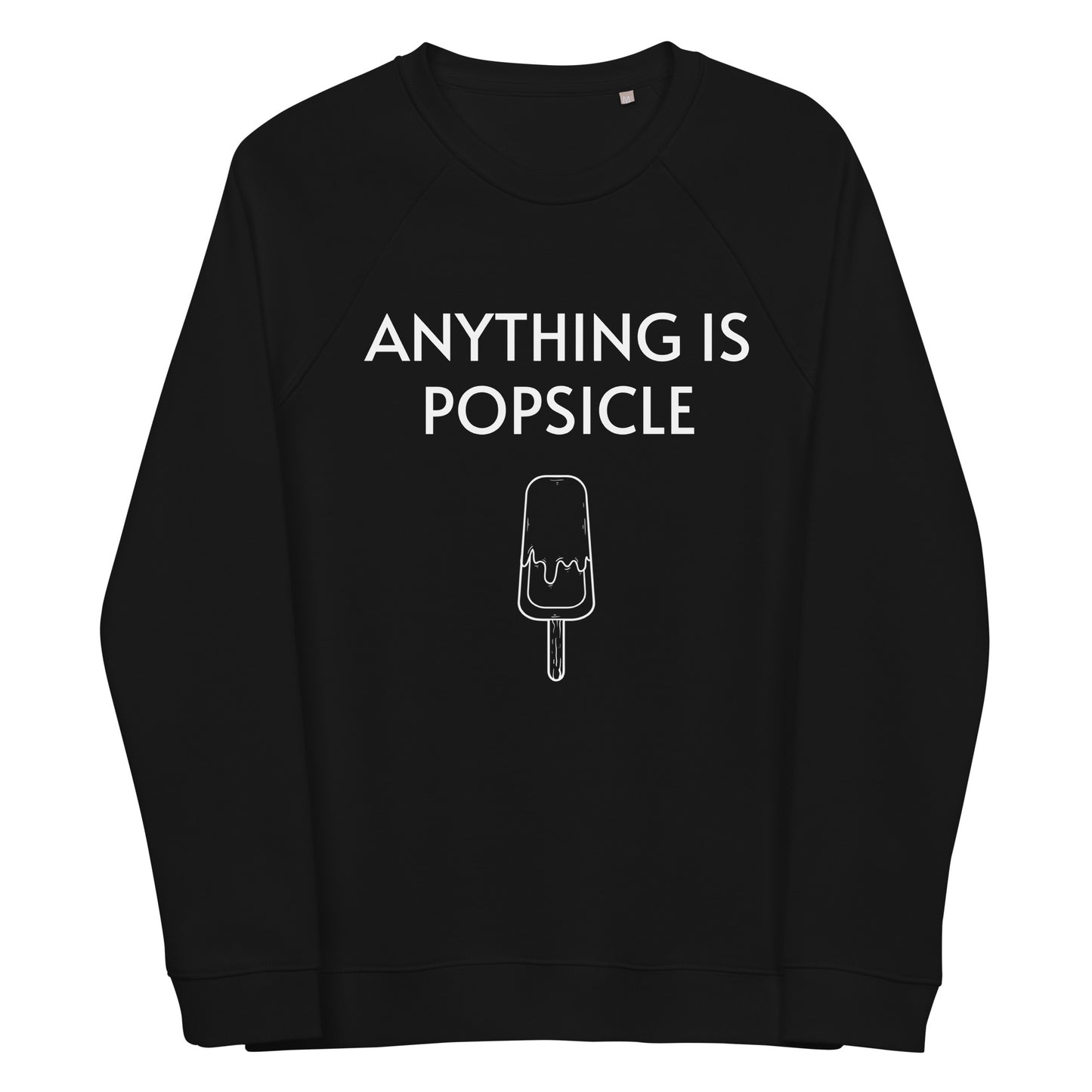 ANYTHING IS POPSICLE UNISEX 100% ORGANIC SWEATSHIRT