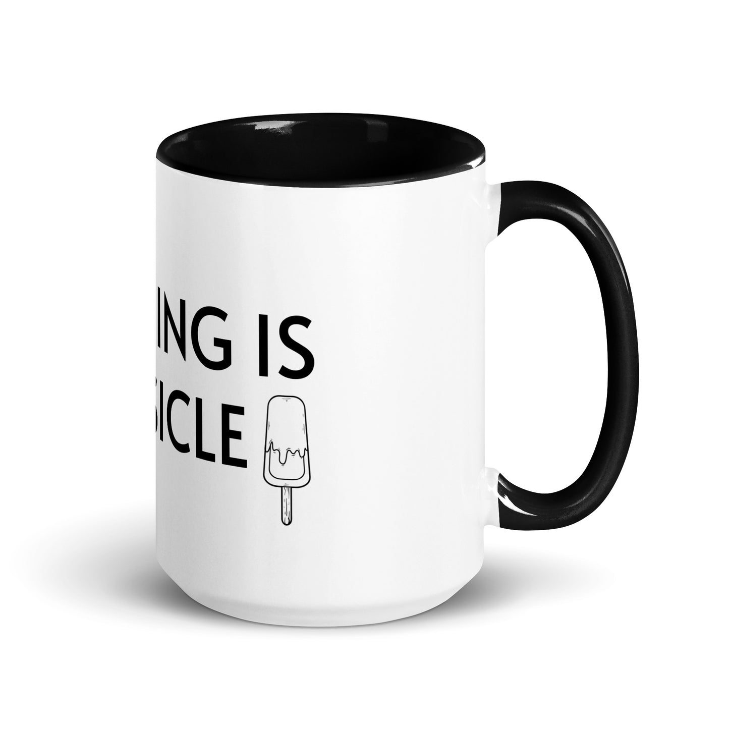 ANYTHING IS POPSICLE Mug with Color Inside