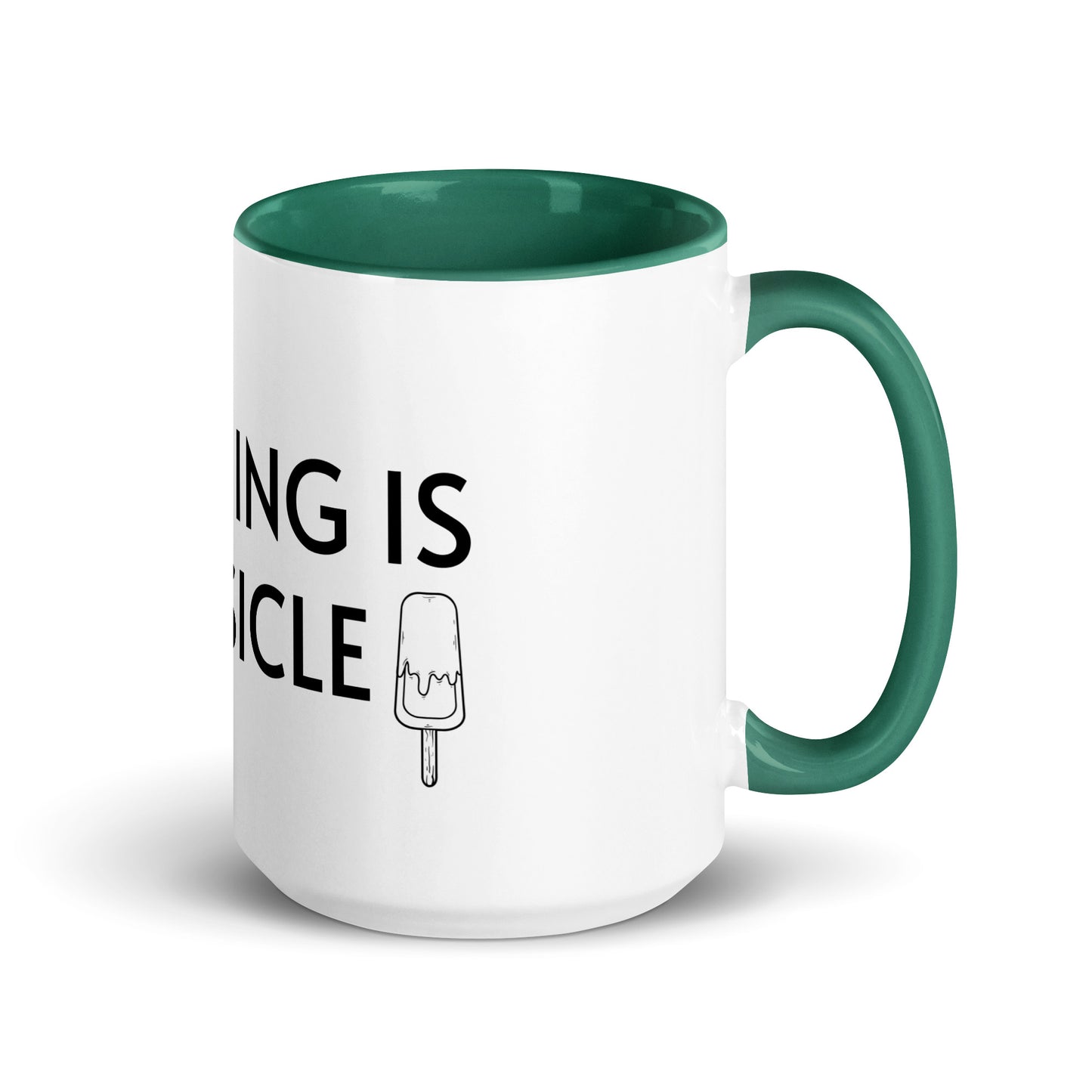 ANYTHING IS POPSICLE Mug with Color Inside