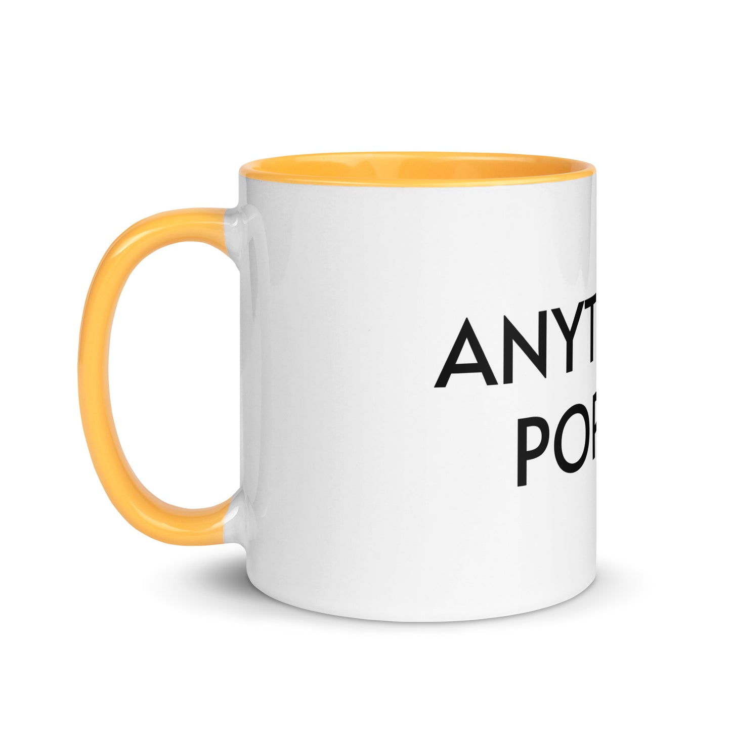 ANYTHING IS POPSICLE Mug with Color Inside