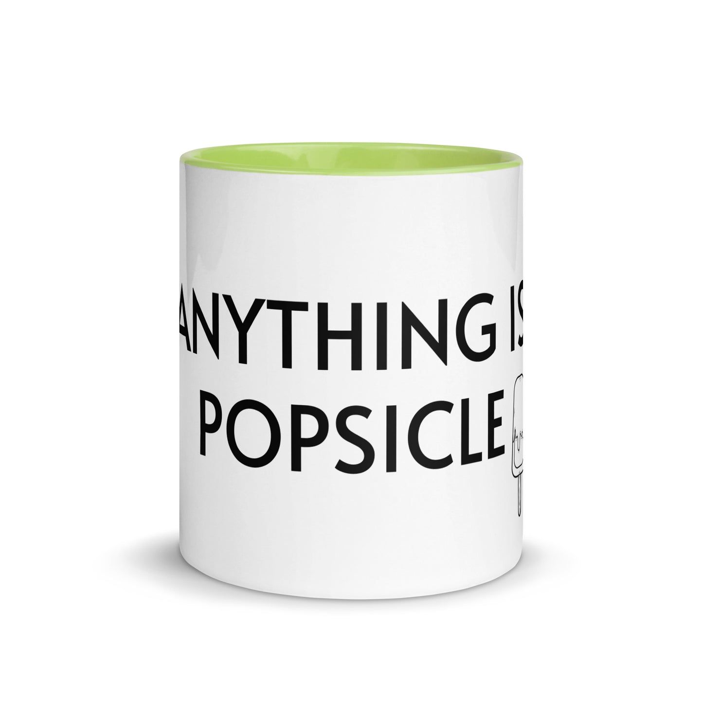 ANYTHING IS POPSICLE Mug with Color Inside