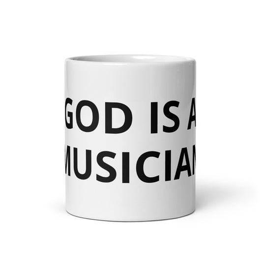 GOD IS A MUSICIAN WHITE MUG