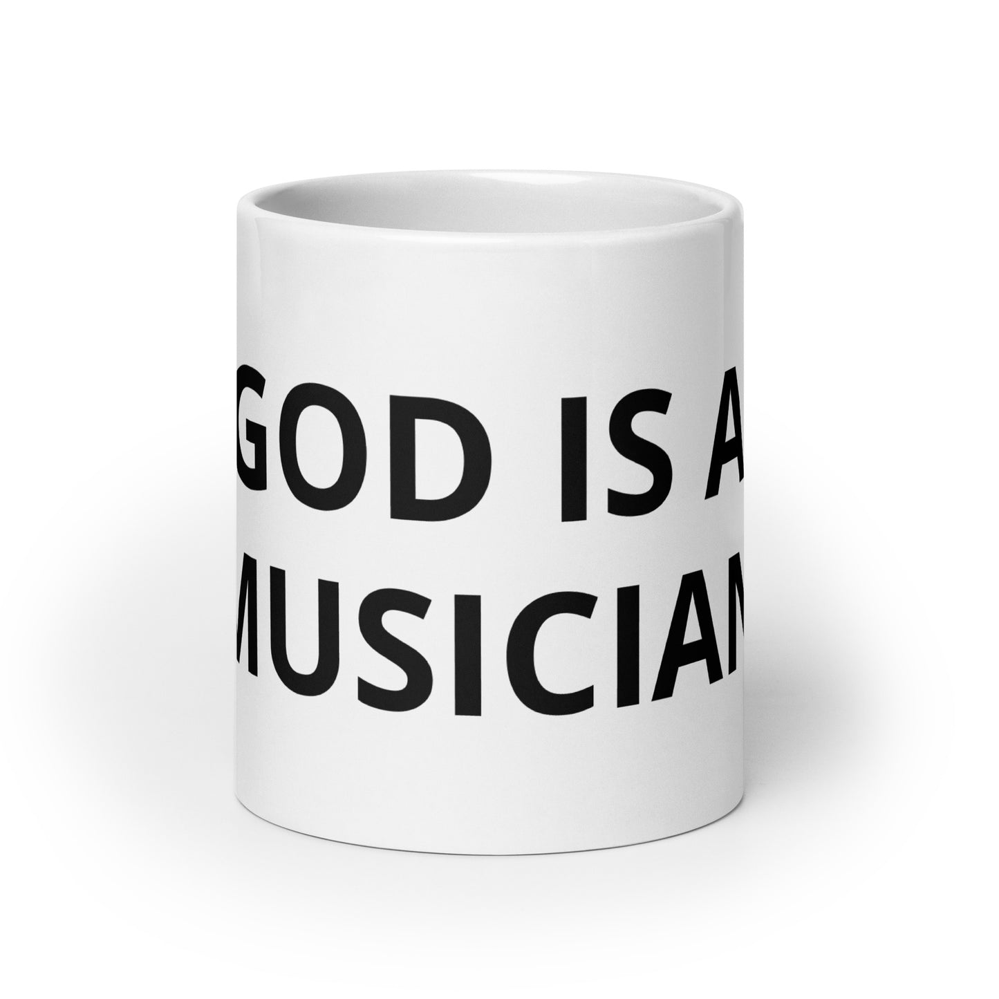 GOD IS A MUSICIAN WHITE MUG