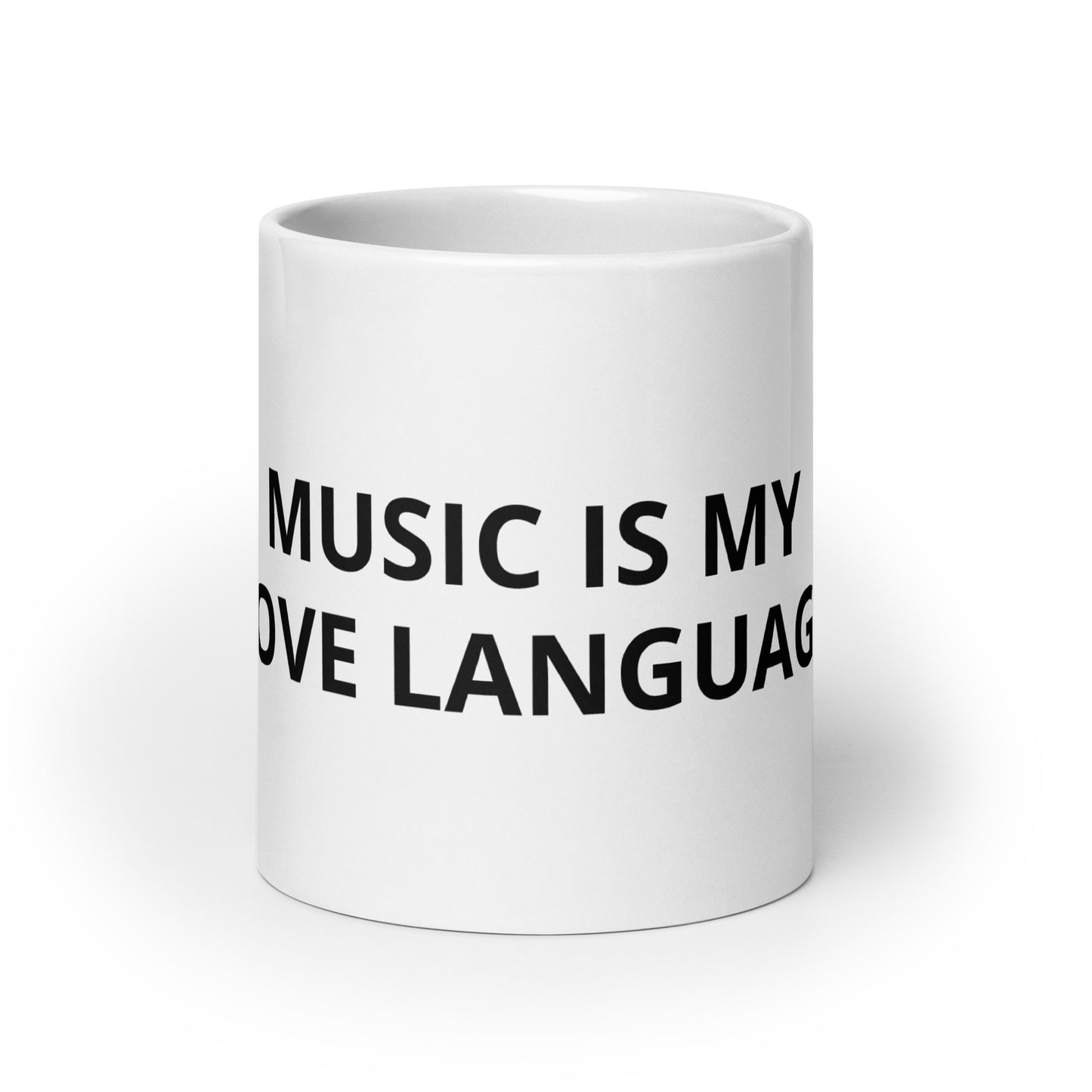 MUSIC IS MY LOVE LANGUAGE WHITE MUG