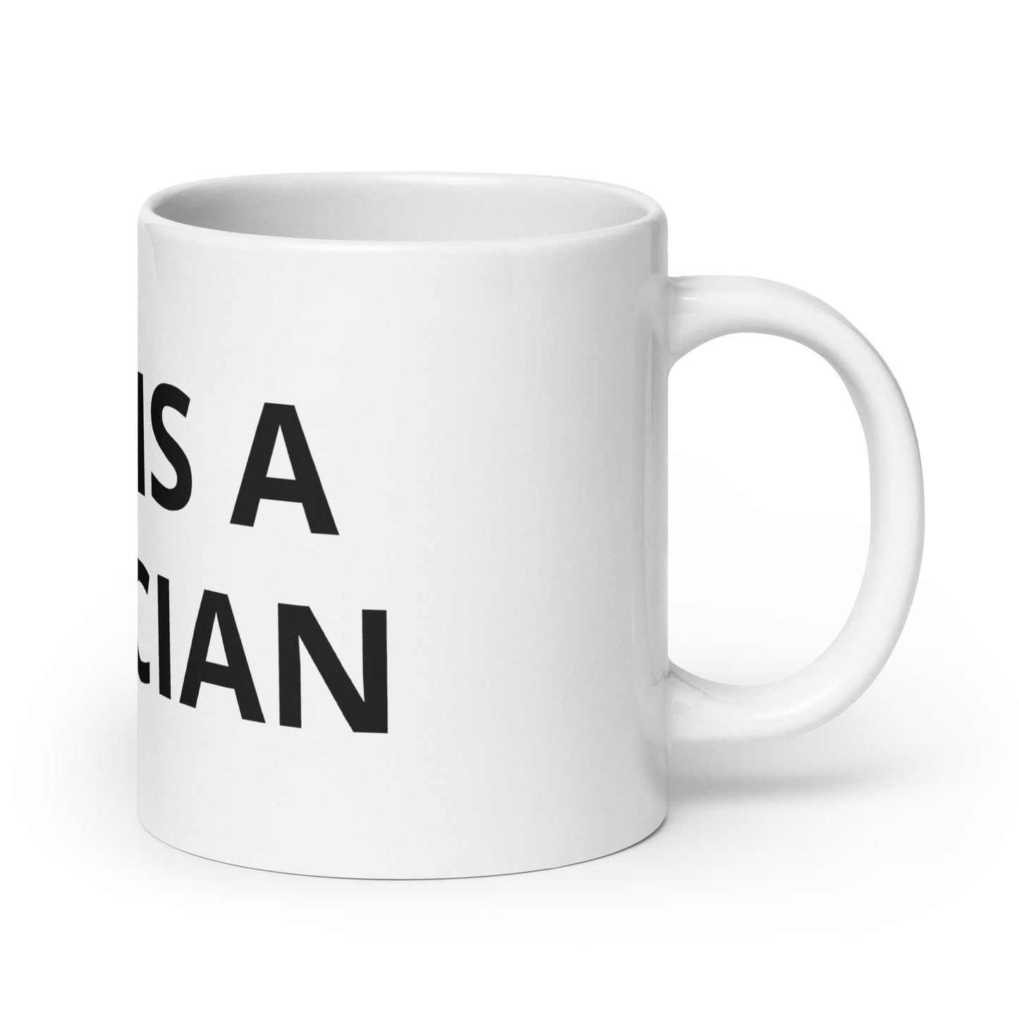 GOD IS A MUSICIAN WHITE MUG